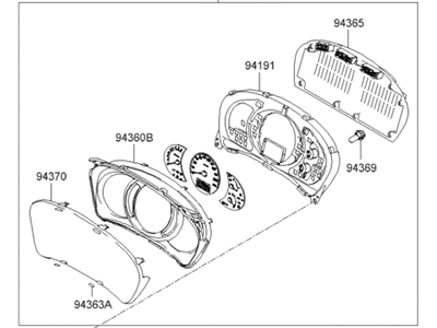 Hyundai Instrument Cluster - 94001-2E121