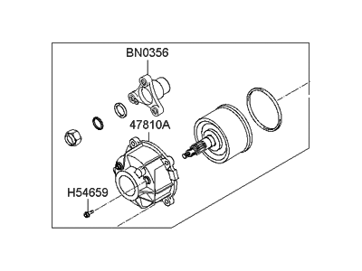 Hyundai 47800-39300 Coupling Assembly-4WD