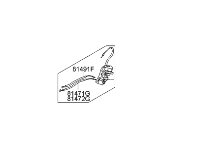 Hyundai Azera Door Lock - 81420-3V000