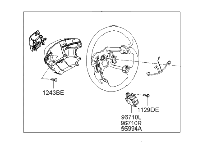 Hyundai 56110-0A810-HZ Steering Wheel Body Assembly