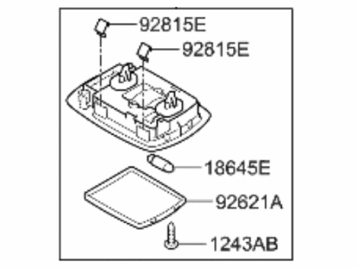 2022 Hyundai Santa Fe Hybrid Interior Light Bulb - 92620-1U000-YGE