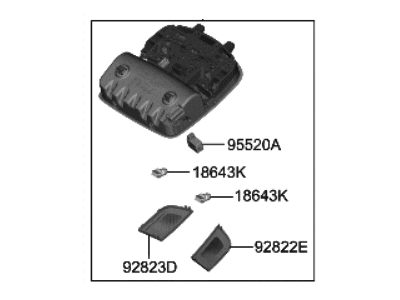 Hyundai Dome Light - 92810-J9100-TRY