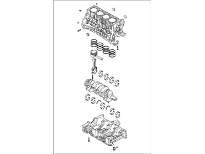 Hyundai 227R2-3CA00-HRM Reman Short Engine