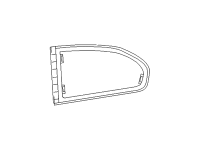 Hyundai 87820-25111 Glass & MOULDING Assembly-Quarter