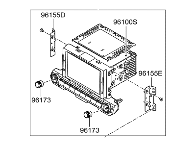 Hyundai 96160-F2100-UATFL Float Audio Assembly