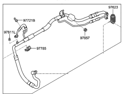 Hyundai Kona N A/C Hose - 97775-I3200