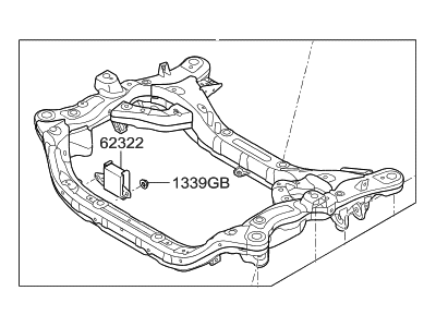 Hyundai 62410-3N163 Crossmember Assembly-Front