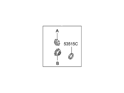 Hyundai 53511-39A00 Gear Set-Rear Differential