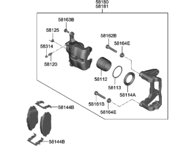 Hyundai Ioniq 6 Brake Caliper - 58110-KL000