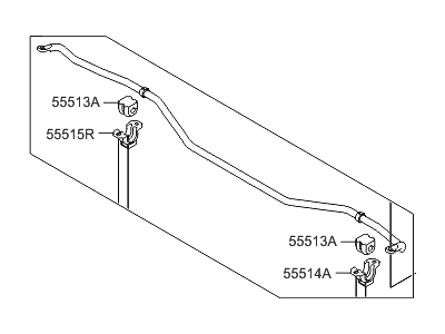 2015 Hyundai Equus Sway Bar Kit - 55510-3N201