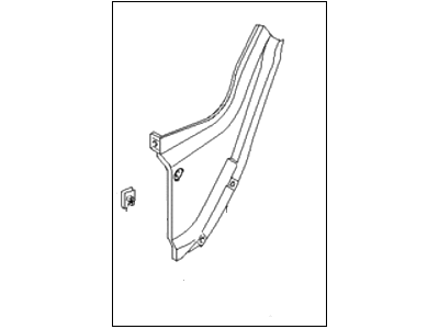 Hyundai 86822-26000 Rear Wheel Guard Assembly,Right