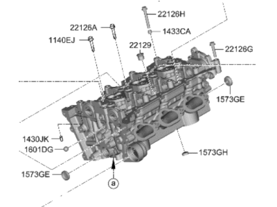 Hyundai Genesis G80 Cylinder Head - 22110-3N150