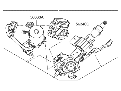 Hyundai Steering Column - 56310-C2500