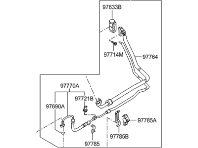 Hyundai Genesis A/C Hose - 97775-3M100