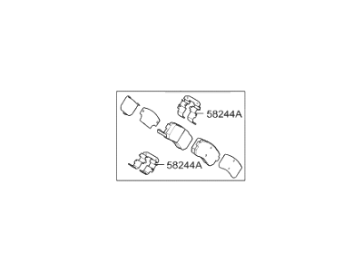 2008 Hyundai Elantra Brake Pad Set - S5830-22HA5-1