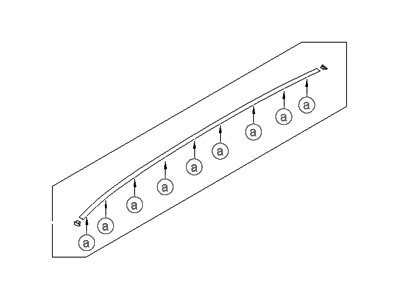 Hyundai 87231-2B000 Garnish Assembly-Roof Side,LH