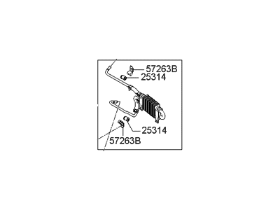 Hyundai Santa Fe Power Steering Cooler - 57540-0W300