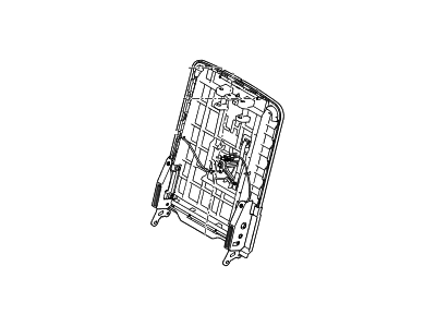 Hyundai 89310-B8510-RYN Frame Assembly-3rd Seat Back,LH