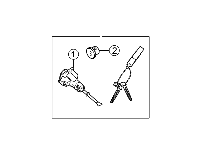 Hyundai Tucson Door Lock Cylinder - 81905-2S121