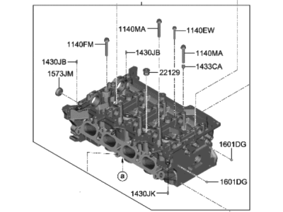 Hyundai Sonata Hybrid Cylinder Head - 5N21G-2JA03