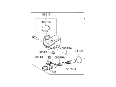 2016 Hyundai Sonata Brake Master Cylinder - 58510-C1500