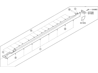 Hyundai 87752-D2000 Moulding Assembly-Side Sill,RH