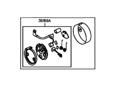 Hyundai Starter Brush - 36155-23150