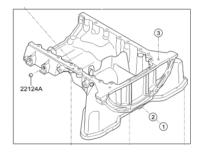 2020 Hyundai Genesis G70 Oil Pan - 21520-3LTC0