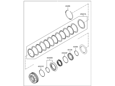 Hyundai 45460-4F030 Clutch Assembly-35R