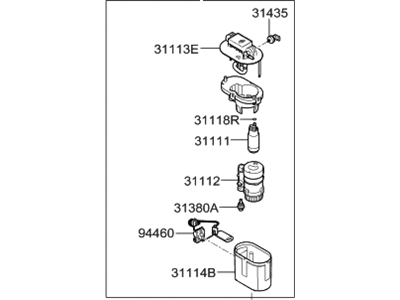 Hyundai 31110-E6800 Complete-Fuel Pump