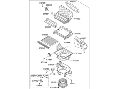 Hyundai 97100-4Z000 Blower Unit