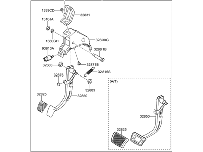 Hyundai Elantra Brake Pedal - 32800-F2110