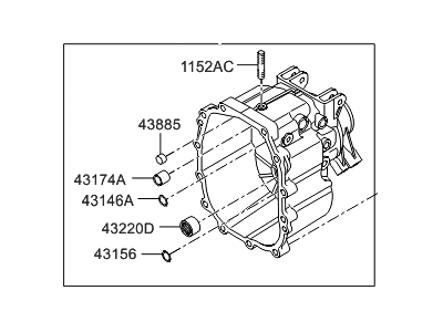 Hyundai 43150-25201 Housing Assembly-Extension