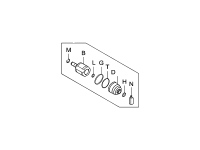 Hyundai Santa Fe CV Joint Boot - 49505-1UA10