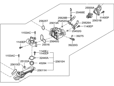 Hyundai 25600-3C660 Control Assembly-Coolant Temperature