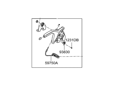 Hyundai 59710-F2000-TRY Lever Assembly-Parking Brake