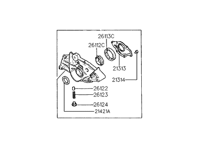 Hyundai 21310-35002 Case Assembly-Front