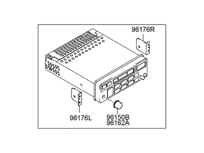 Hyundai 96140-25315 Head Module-Radio