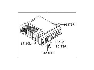 Hyundai 96160-25318-CA Head Module-Audio