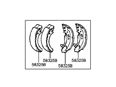 1995 Hyundai Sonata Parking Brake Shoe - 58305-33D00