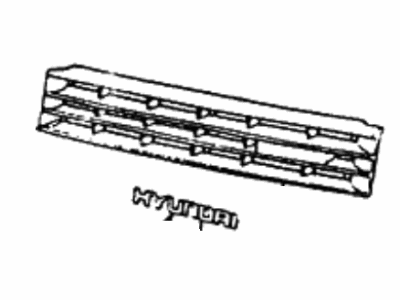 1986 Hyundai Excel Grille - 86350-21150-CA