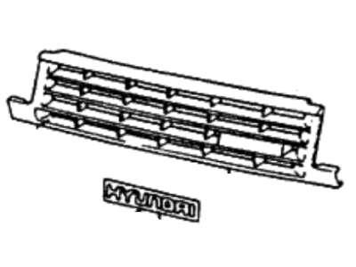 1986 Hyundai Excel Grille - 86350-21240-CA