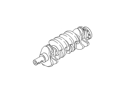 2011 Hyundai Genesis Coupe Crankshaft - 23111-25010