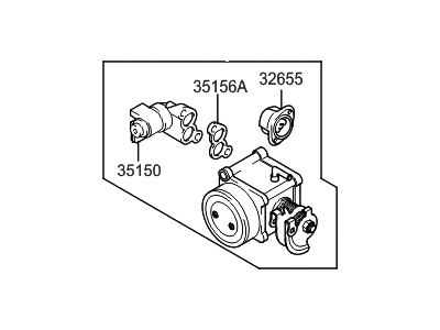 Hyundai 35100-23750 Body Assembly-Throttle