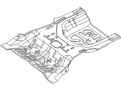 Hyundai 65511-39101 Panel-Rear Floor