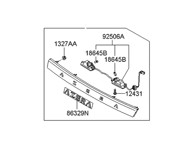 Hyundai 87360-3L150 Garnish Assembly-Back Panel