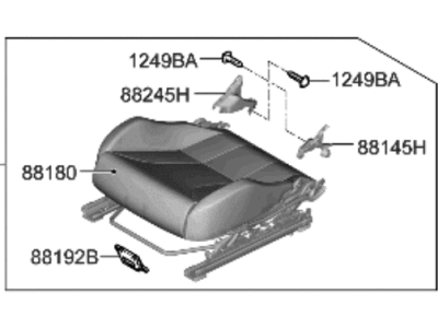 Hyundai Elantra N Seat Cushion - 88200-IB020-NGH