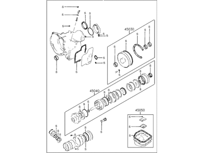 1994 Hyundai Elantra Automatic Transmission Overhaul Kit - 45010-36A00