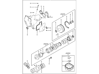 1991 Hyundai Elantra Automatic Transmission Overhaul Kit - 45010-36A00