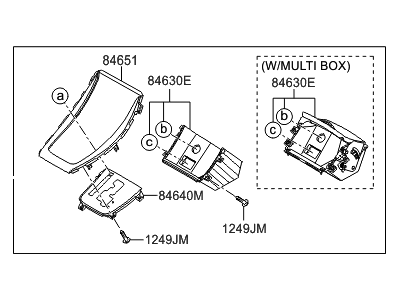 Hyundai 84650-3X415-FP Cover Assembly-Console Upper